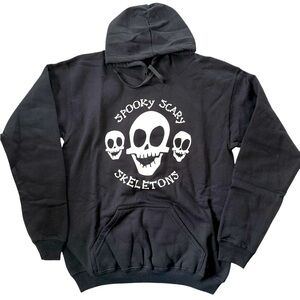 Black unisex Skull Graphic Hoodie